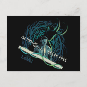 Loki - The Timeline Wants To Break Free Postcard