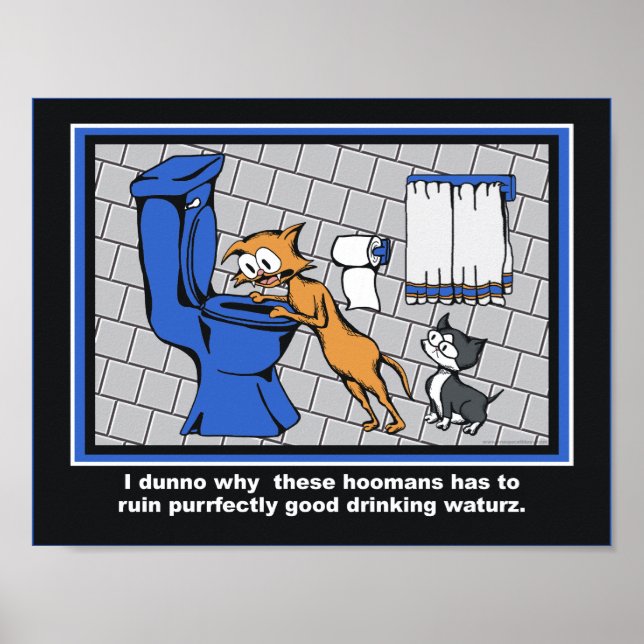 Loki "Toilet Trouble" Bathroom Print (Front)