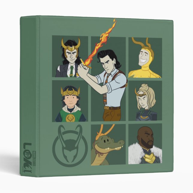 Loki Variant Grid Binder (Front/Spine)