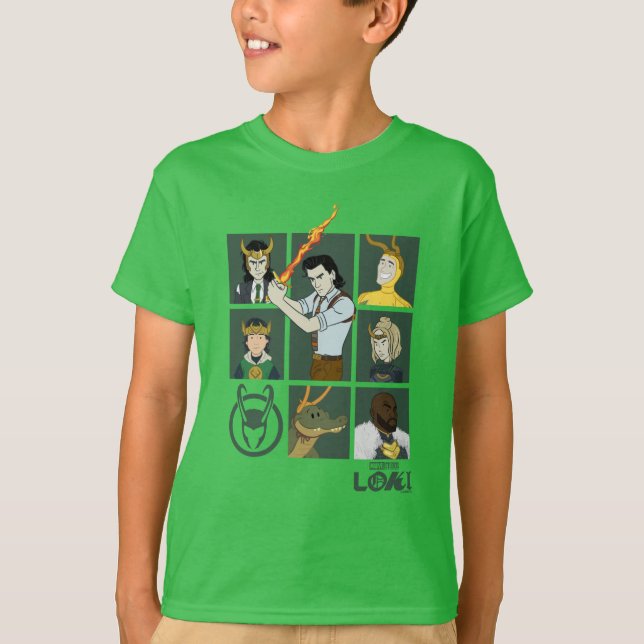 Loki Variant Grid T-Shirt (Front)