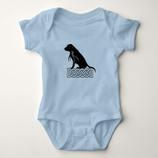 Loki's Buddies: Beagle Mickey Black  Baby Bodysuit