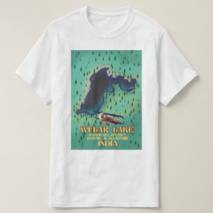 Loktak Lake Manipur state Indian travel poster. T-Shirt