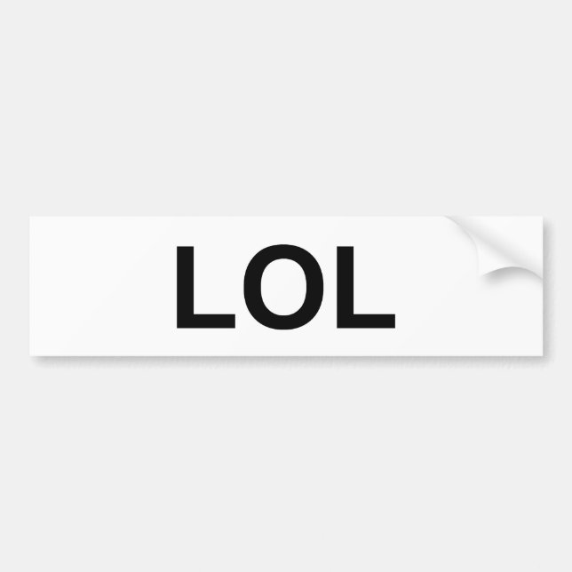 LOL BUMPER STICKER (Front)