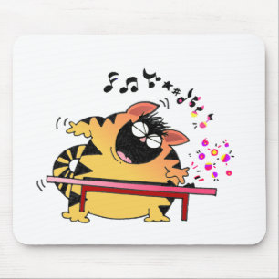 LOL Cats   Fat Cat Musician Mouse Pad