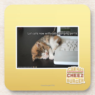 Lol cats with USB Coaster