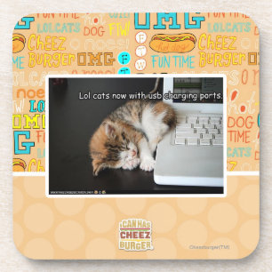Lol cats with USB Coaster