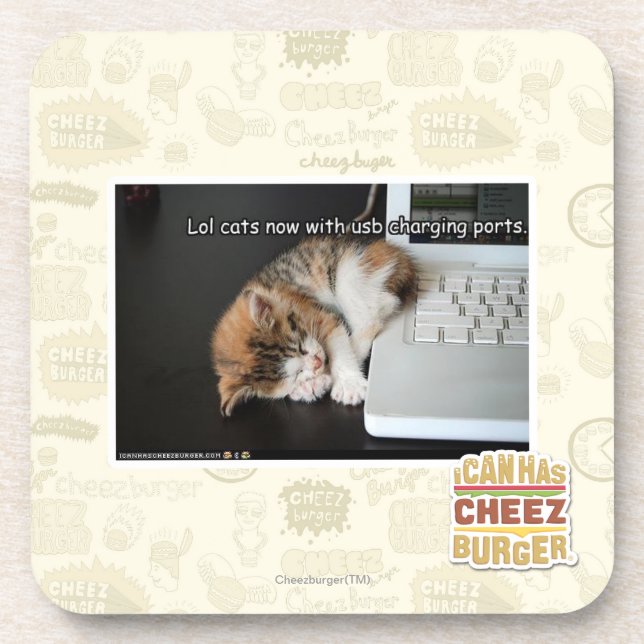 Lol cats with USB Coaster (Front)