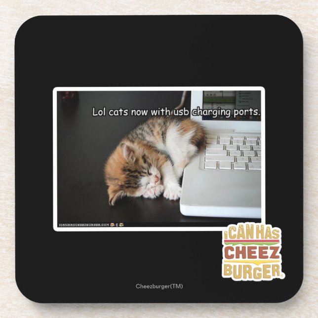 Lol cats with USB Coaster (Front)