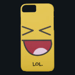 LOL emoji iPhone 8/7 Case<br><div class="desc">LOL emoji cases. Featuring the popular laughing emoji smiley. Yellow background. 
 Contact me for custom designs requests!</div>