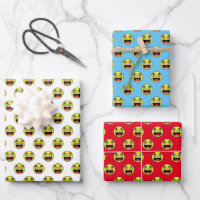 LOL Emoji Face Wrapping Paper Sheets