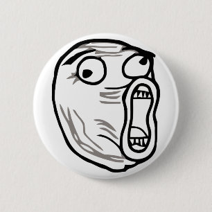 lol face meme humour rofl omg omfg 2 inch round button