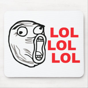 lol face meme humour rofl omg omfg mouse pad