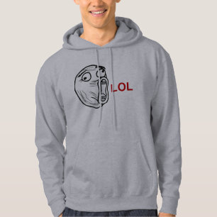 LOL Laugh Out Loud Rage Face Meme Hoodie
