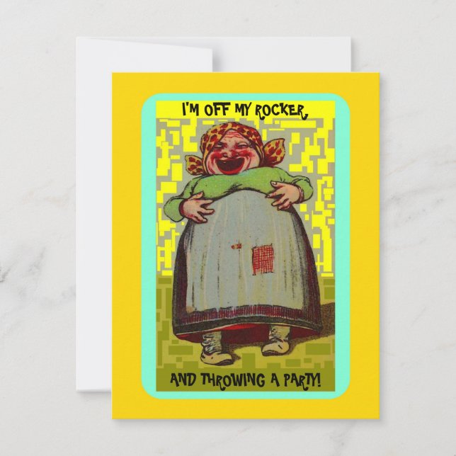 LOL LAUGHING LADY INVITATION FUN & EZ2 CUSTOMIZE! (Front)