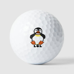 LOL Laughing penguin Golf Balls