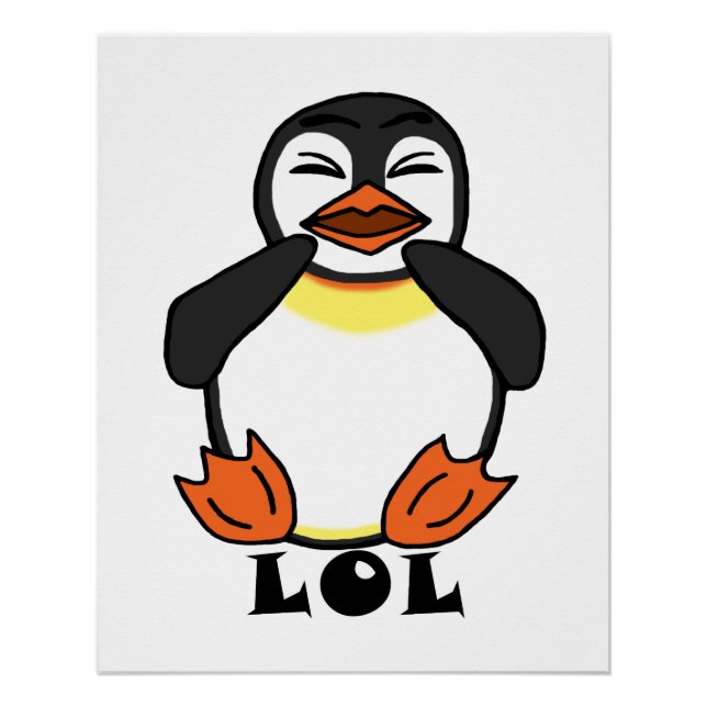 LOL Laughing penguin Poster (Front)