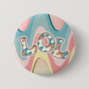 lol ~ light waves  2 inch round button