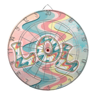 lol ~ light waves ceramic ornament dartboard