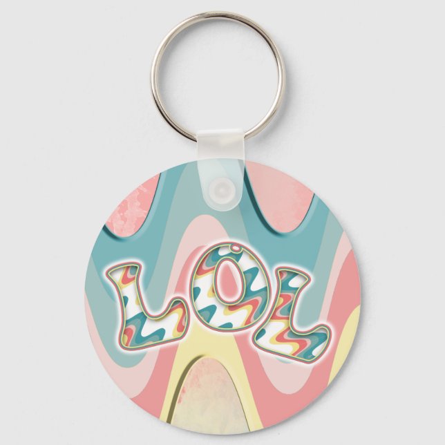 lol ~ light waves  keychain (Front)