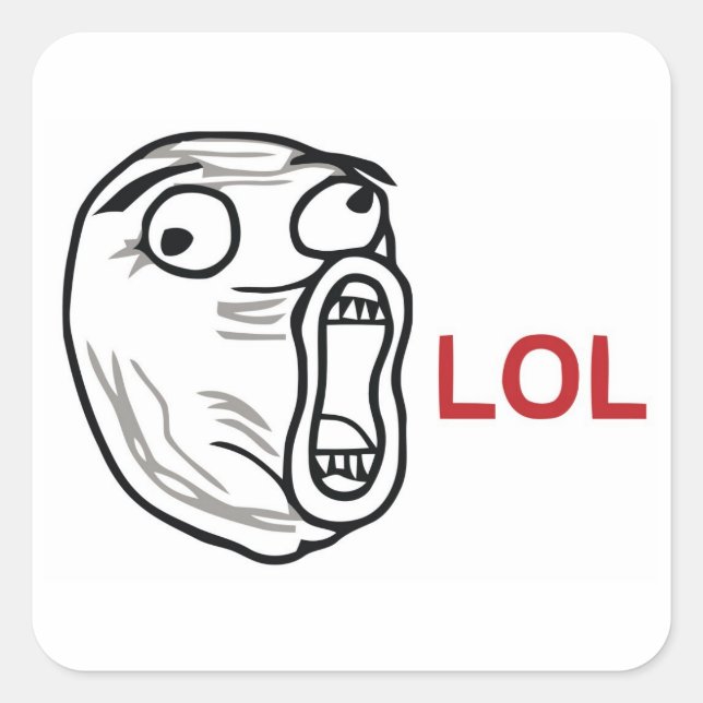 LOL SQUARE STICKER (Front)