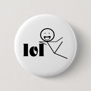 lol stick man 2 inch round button