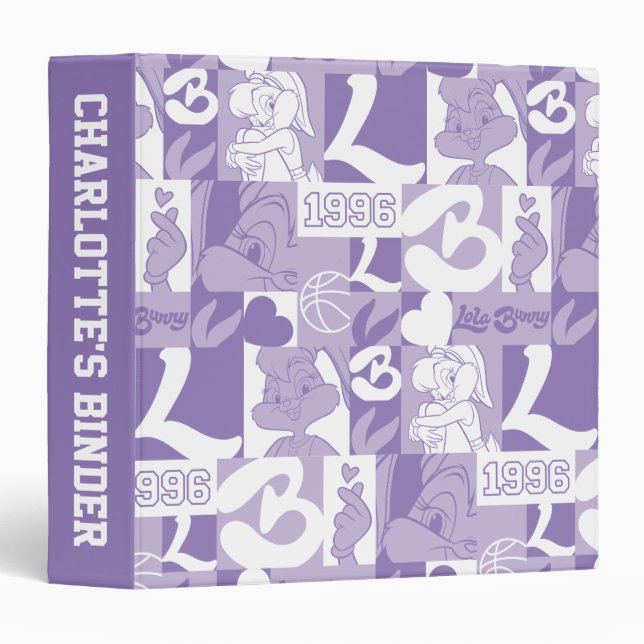 Lola '96 Grid Pattern Binder (Front/Spine)