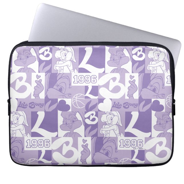 Lola '96 Grid Pattern Laptop Sleeve (Front)