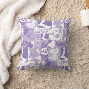 Lola '96 Grid Pattern Throw Pillow