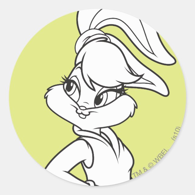 Lola Bunny Casual Classic Round Sticker (Front)