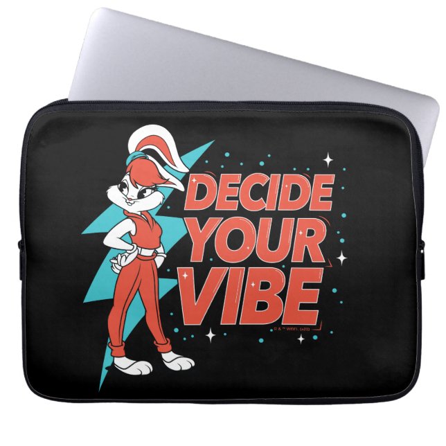 Lola Bunny Decide Your Vibe Laptop Sleeve (Front)