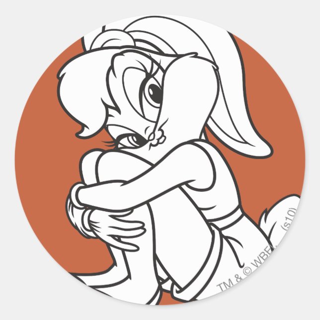 Lola Bunny Flirty Classic Round Sticker (Front)