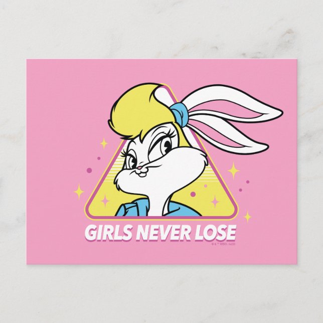 Lola Bunny Girls Never Lose Postcard (Front)