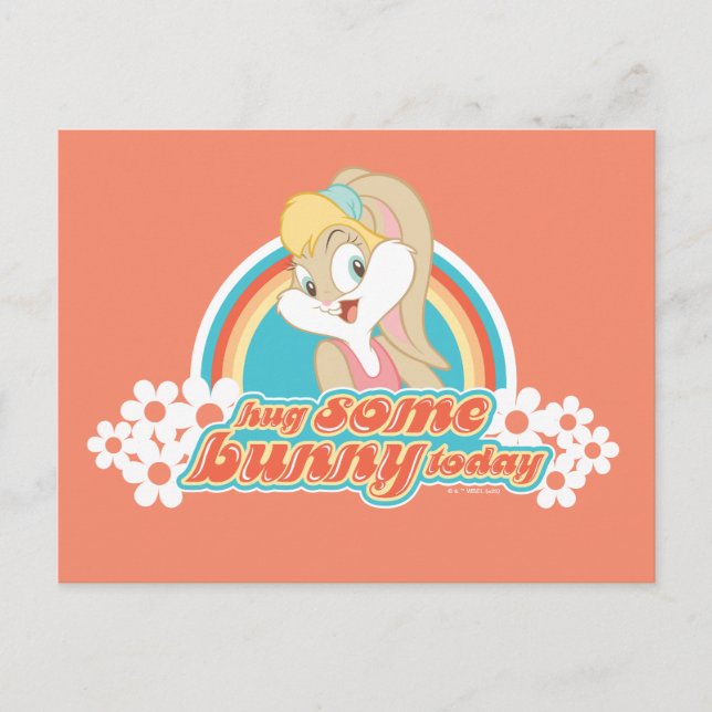 Lola Bunny Hug Some Bunny Today Postcard (Front)