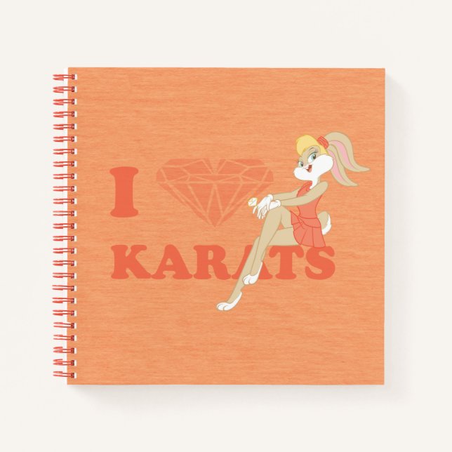 Lola Bunny I Heart Karats Notebook (Front)