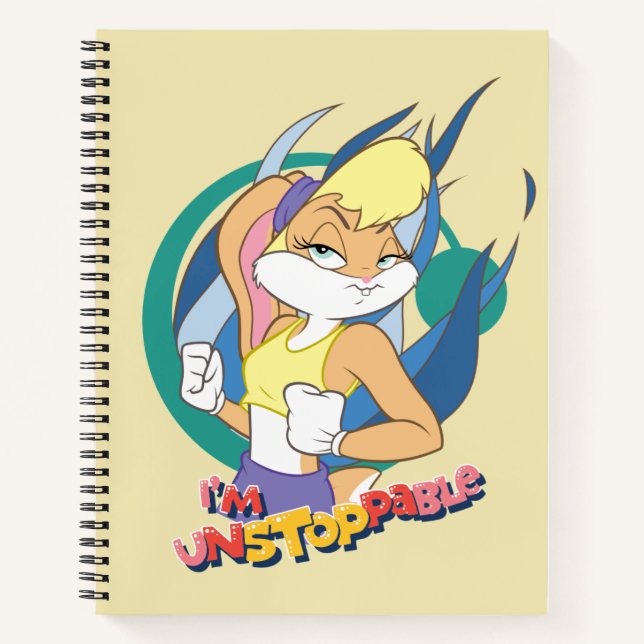 Lola Bunny "I'm Unstoppable" Notebook (Front)