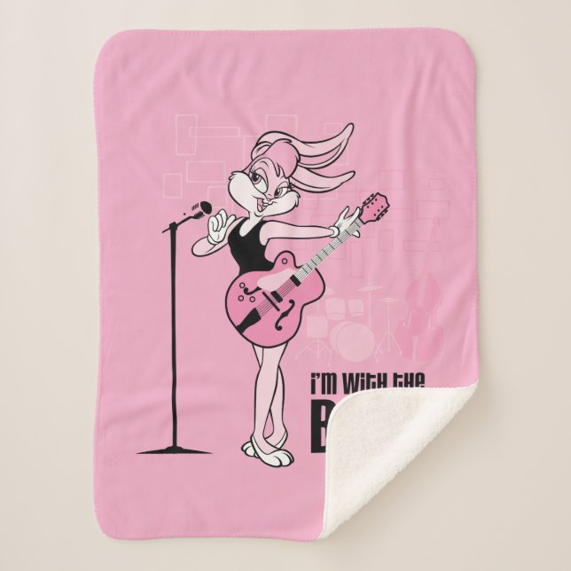 Lola Bunny I'm With The Band Sherpa Blanket (Front)