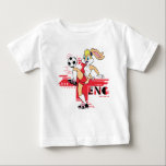 Lola Bunny Team England Soccer Graphic Baby T-Shirt<br><div class="desc">Check out Lola Bunny playing soccer for Team England! Wear this fun graphic on a t-shirt,  tote bag,  or throw pillow! Shop this design on even more custom Zazzle gifts!</div>