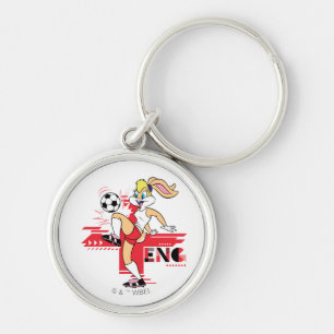 Lola Bunny Team England Soccer Graphic Keychain