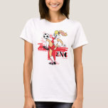 Lola Bunny Team England Soccer Graphic T-Shirt<br><div class="desc">Check out Lola Bunny playing soccer for Team England! Wear this fun graphic on a t-shirt,  tote bag,  or throw pillow! Shop this design on even more custom Zazzle gifts!</div>