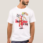 Lola Bunny Team England Soccer Graphic T-Shirt<br><div class="desc">Check out Lola Bunny playing soccer for Team England! Wear this fun graphic on a t-shirt,  tote bag,  or throw pillow! Shop this design on even more custom Zazzle gifts!</div>