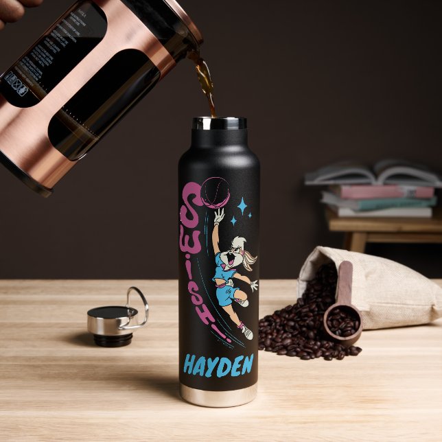 Lola Buny "SWISH!" Basketball Dunk Water Bottle (Coffee)