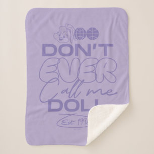 Lola "Don't Ever Call Me Doll" Sherpa Blanket