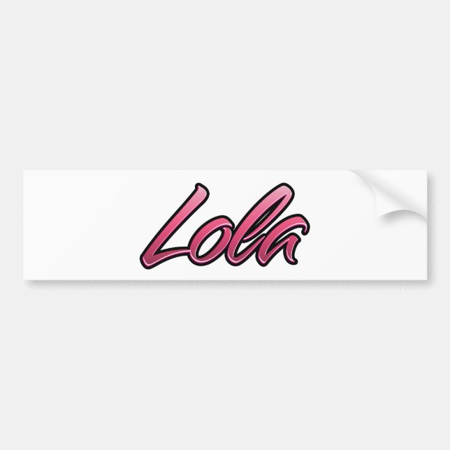 Lola faded pink Aufkleber Sticker (Front)