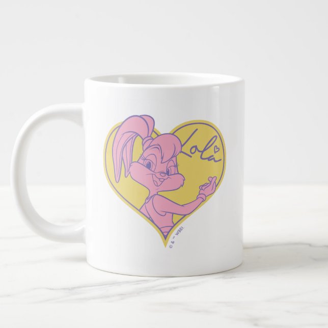 Lola Heart Signature Large Coffee Mug (Left)