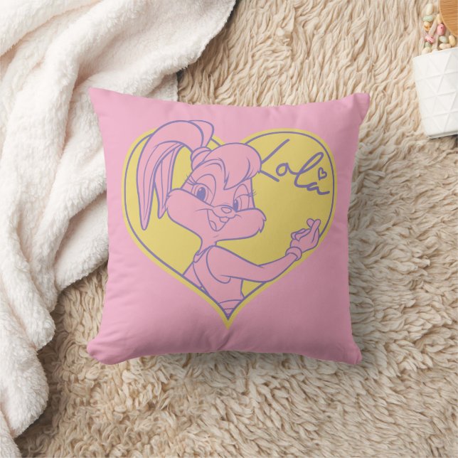 Lola Heart Signature Throw Pillow (Blanket)