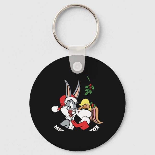 Lola Merry Mistletoe T Shirt  Keychain (Front)