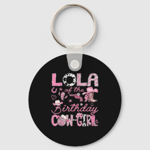 Lola Of The Birthday Cow-girl Rodeo Western Coquet Keychain