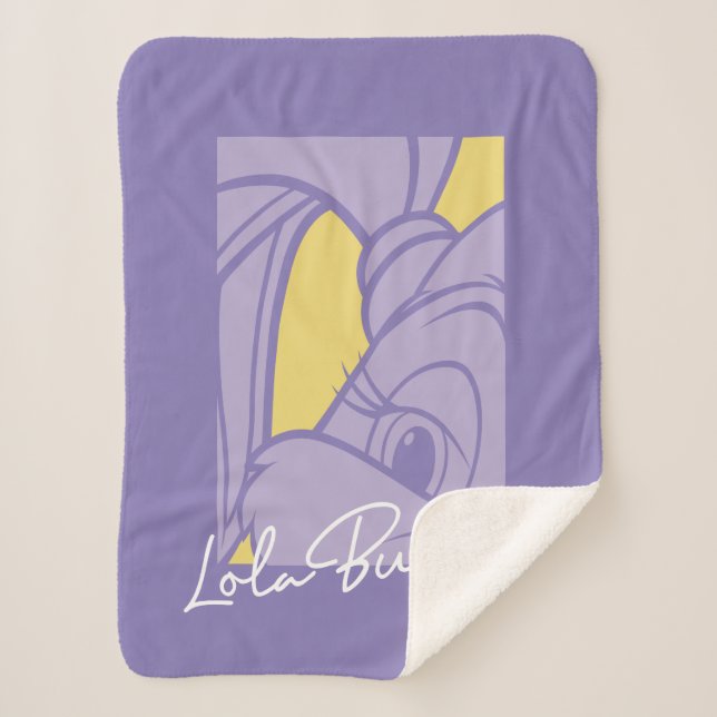 Lola Portrait Autograph Sherpa Blanket (Front)