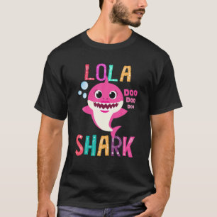 Lola Shark , Funny Mother's Day Gift For Women Mom T-Shirt