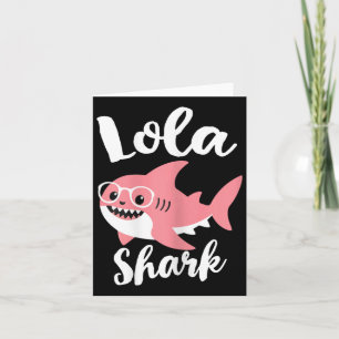 Lola Shark Mother's Day Grandma Funny Card